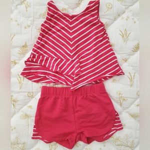 NEW Splendid Baby Girl tank + shorts set 6 months